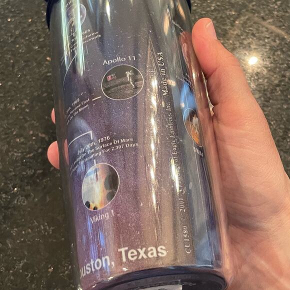 NASA Logo Graphic / Spaceship Photos History Collectible Insulated Tumbler Cup - Picture 4 of 14